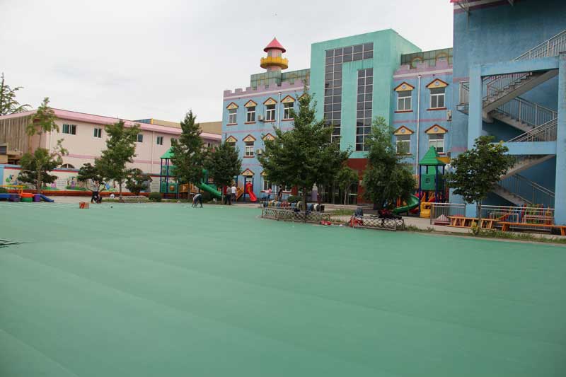 北京平谷区第一幼儿园室外地板
