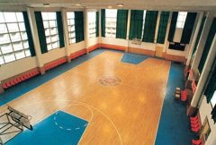 军事科学院体育馆室内篮球场地板
